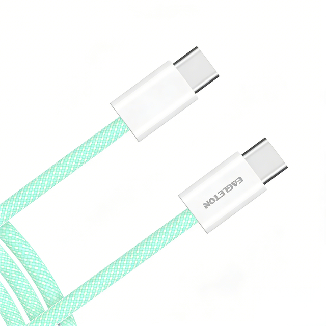 Factory Direct Durable Nylon Braided 3A Fast Charging Type-C to Type-C Cable for iPhone Samsung Xiaomi