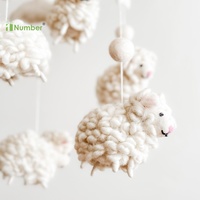 Bas quantité minimale de commande Bébé Jouets En Gros À La Main Népal Laine Mouton Bébé Mobiles pour Bébé Fille Garçons Coran Pépinière Berceau Lit Mobiles