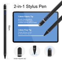 Pensil Stylus Logam Layar Sentuh Universal Pabrik, Kompatibel dengan iPad, Android, iPhone, Smartphone, Tablet, Dapat Diisi Ulang, untuk Menulis dan Menggambar