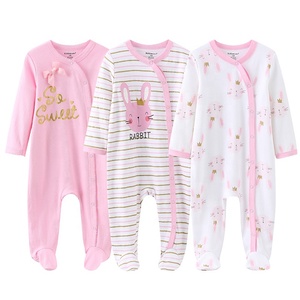 Ropa de Bebé de Algodón Orgánico GOTS, Diseño Personalizado, Conjuntos de Mameluco de Manga Larga <span class=keywords><strong>para</strong></span> Bebé, Temporada de Primavera, Muestras <span class=keywords><strong>Gratis</strong></span> - Product Image 1