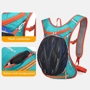 Sac de vélo de sport réfléchissant respirant léger sac à dos d'hydratation pour cyclisme en plein air avec poche pour casque - Product Image 4