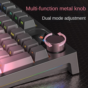 Wolf Road LT104 Teclado mecánico RGB personalizado Inalámbrico 2,4g para Bluetooth Gradiente de tres modos Lado grabado para computadora portátil - Product Image 2