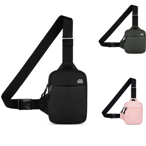 Marsupio <span class=keywords><strong>da</strong></span> allenamento a tracolla in Nylon con Logo personalizzato marsupio <span class=keywords><strong>da</strong></span> <span class=keywords><strong>uomo</strong></span> in poliestere con cerniera per telefono cellulare <span class=keywords><strong>cintura</strong></span> <span class=keywords><strong>da</strong></span> esterno borsa sportiva sul petto - Product Image 1