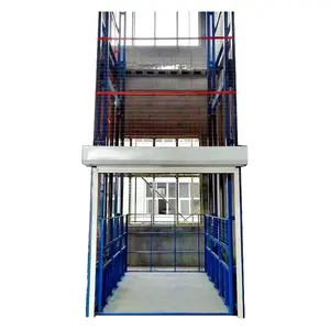Hoge Kwaliteit Hydraulische Lading Lift Magazijn Goederen Ladder Lift Geleidebaan Vracht Lift