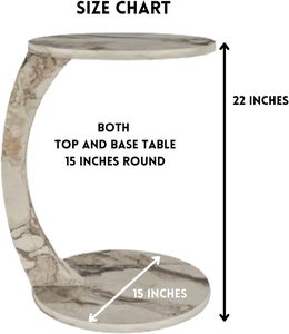 <span class=keywords><strong>C</strong></span> hình cuối bảng cho chiế<span class=keywords><strong>c</strong></span> ghế những nơi nhỏ, Faux đá <span class=keywords><strong>c</strong></span>ẩm thạch trắng Space Saver Vòng bảng phụ cho ghế sofa và <span class=keywords><strong>c</strong></span>ạnh giường ngủ với bánh xe - Product Image 2