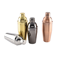 Shaker à cocktails de qualité supérieure 750 ml en acier inoxydable, emballage en boîte blanche et sac OPP, certifié LFGB, personnalisable, prix compétitif