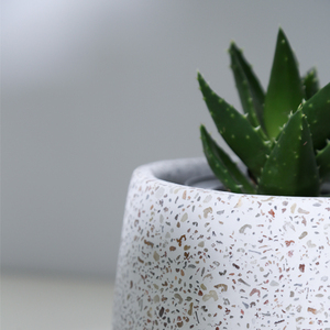 Terrazo-macetas y macetas de flores pequeñas para interior, para escritorio - Product Image 3