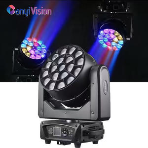 Luz Móvil con Zoom de 19x15w, Luces LED para DJ, Luz Móvil de Discoteca, Barra de Luz LED para Escenario - Product Image 1