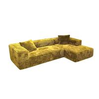 Canapé modulaire minimaliste moderne avec canapé en forme de L sans ossature et fauteuil lounge pour salon