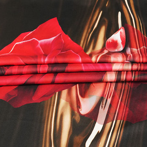 Vỏ Chăn Lông Vịt In 3D Thiết Kế Hoa Hồng Lớn 100% Bộ Ga Giường Hoa Vi Sợi Chải 3 Tấm Ga Trải Giường Nữ Hoàng Polyester - Product Image 5