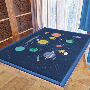 Modern Memory Foam Tatami Area <b>Rug</b> for Home & Children's Living Room Solid Color Non-Slip 15mm Thick Machine Made Polyester - Product Image 3