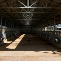 Conception de bâtiment d'élevage de porcs en acier préfabriqué à faible coût avec isolation