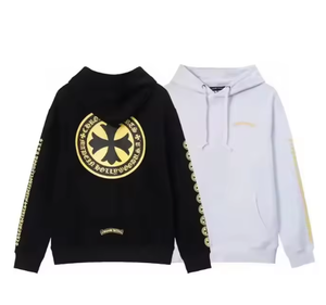 <span class=keywords><strong>Felpa</strong></span> <span class=keywords><strong>con</strong></span> cappuccio in maglia Chrome for Casual Heart <span class=keywords><strong>con</strong></span> cerniera, 100% cotone, tinta unita, stampa digitale, vestibilità regolare per la stagione invernale - Product Image 1