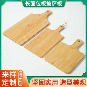 Planche à steak en bambou 350x150mm, épaisseur 10mm, plateau rectangulaire pour service, usage cuisine - Product Image 5