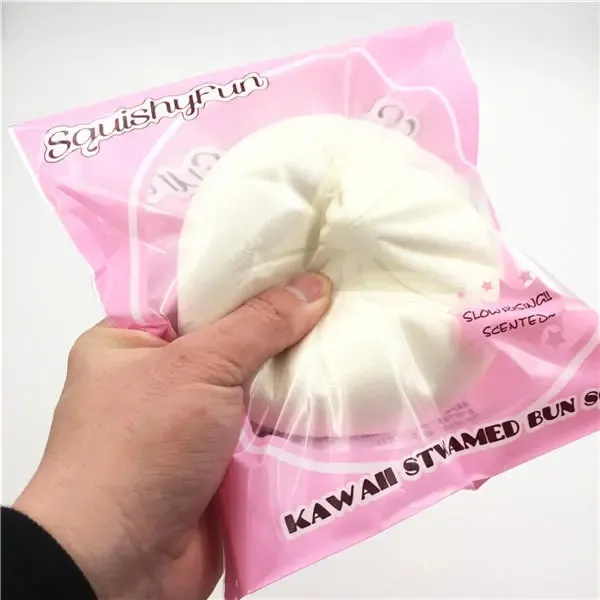 SquishyFun 13cm Kawaii Steamed Buns Squishy Original Packaging Slow Rising Food Collection Decor Toy