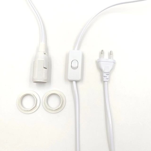 European American Standard 303 Switch Power Cord E14 Double Ring Lamp Holder Plug Lamp Bases