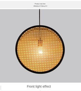 Hôtel Salle À Manger Décoratif En Osier Lustre Salon De Thé Décor À La Maison Lampe Restaurant Décoratif Rotin Pedant Lumière - Product Image 4