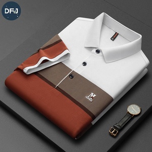 Camisa de Manga Corta Casual de Negocios para Hombre, Tela de Algodón de Alta Calidad, Cuello Elástico, Bordada y Tejida - Product Image 1