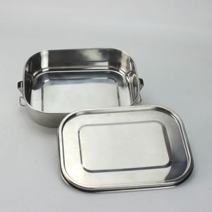 New Design American Airtight Stainless Steel Food Storage <b>Container</b> 800Ml Silicone Seal Ring 304 Metal Lunch Box - Product Image 4