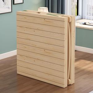 Solid Wood Folding Bed Durable Rental Home Single Bed Frame Small Space Office Hospital Nap <strong>Cot</strong> - Product Image 5