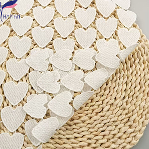 100% poliestere squisito vuoto modello di amore latte di seta tessuto da ricamo a maglia per abbigliamento e decorazioni per la casa per carta da parati - Product Image 4