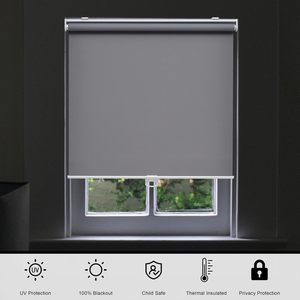 Bán Buôn Phổ Biến Phong Cách 100% Màn Không Thấm Nước Không Dây Của Nhãn Hiệu Vải Rèm Lăn Cho Phòng Khách - Product Image 5