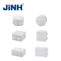 Boîte de jonction plate ronde étanche de haute qualité en Chine, IP65 avec presse-joints, boîte de jonction en ABS