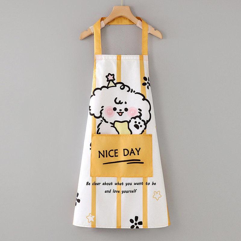 Licol imperméable jaune dessin animé pour chiot