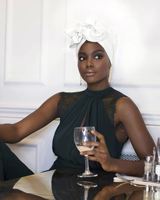 Foulard musulman pour femme, bonnet en coton, bandeau africain, turban élégant rétro pour femmes, bonnets, couvre-chef musulman