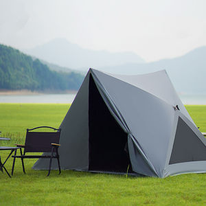 Tenda Camping Lipat Portabel Ultralight untuk 2 hingga 3 Orang, Tahan Air, Pelindung dari Sinar Matahari, Tenda Pantai Segitiga Otomatis Lipat - Product Image 4