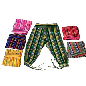 Breathable 100% Cotton <b>Harem</b> Pants Pajamas for Summer Casual Style Thick Drawstring Closure Wholesale - Product Image 1