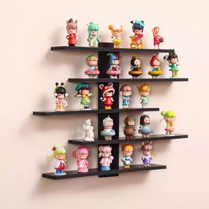 Wall Mounted Multi Tier Shelf 5 Layers No Drilling Required For Figurines Toys Storage - Product Image 3