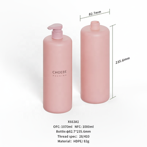 Choebe Custom <strong>500</strong> Ml 1liter <strong>Bottle</strong> for Hdpe Matte Pump <strong>Plastic</strong> Big Empty <strong>Bottle</strong> Container for Shampoo Spray Lotion Wholesale - Product Image 1