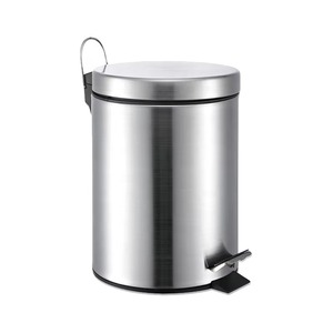 Poubelle de cuisine en métal, poubelle à pédale en acier inoxydable, poubelle à déchets pour la maison - Product Image 4