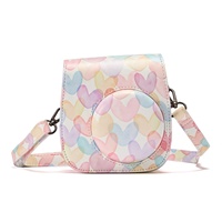 Estuche Protector de Cuero PU de Primera Calidad, Impermeable, con Diseño Lindo y Mini, para Cámaras Instax Mini8/9/11/12/13, Marca Lerp&Premium