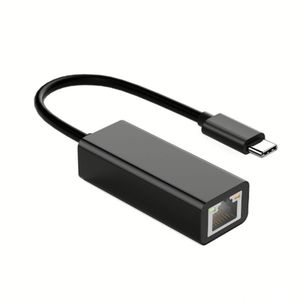 Adaptateur USB C Gigabit Ethernet LAN, carte réseau haute vitesse 100 Mbps, adaptateur Ethernet filaire externe RJ45 pour ordinateur portable - Product Image 1