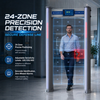 Detektor Logam Averguard Outdoor Walk-Through |   Saringan Pintu Masuk Plastik ABS Berperingkat IP69 dengan Garansi 12 Bulan
