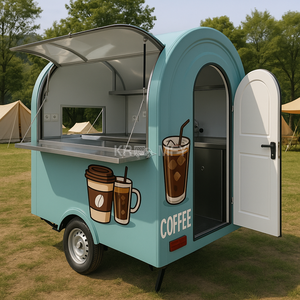 Camion de crème glacée, remorque de restauration rapide à vendre, chariot à café et hot-dogs, remorque de restauration avec cuisine complète - Product Image 3