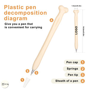 Bolígrafos con Forma de Hueso de 1.0 mm con Logotipo Impreso, Novedad Promocional para Enfermeras, Doctores, Hospitales, Regalo de Papelería para Estudiantes - Product Image 3