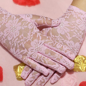 Gants en <span class=keywords><strong>dentelle</strong></span> de soie Sexy pour femmes, personnalisés, bon marché, quantité minimale de commande, contre le soleil, pour conduire, été, - Product Image 5