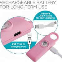 Alarme de panique d'urgence Bluetooth SOS, appels automatiques d'urgence, sécurité, autodéfense, alarme personnelle rechargeable avec GPS