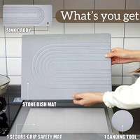 Tapis anti-éclaboussures de robinet Diatom coussin de séchage de vidange étanche pour évier de cuisine accessoire de comptoir de cuisine à domicile