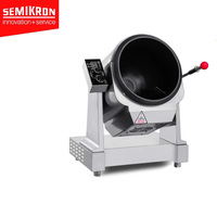 Wok rotatif électrique automatique en acier inoxydable 3500W pour cuisine professionnelle