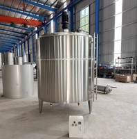 Agitateur de cuve de mélange en acier inoxydable avec chauffage électrique, pompe et moteur pour liquides et engrenages de moteur
