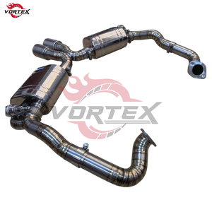 Système d'échappement Catback à soupapes en titane Vortex Grade 5, finition bleu brûlé, 76 mm, montage direct facile pour Porsche Boxster & Cayman 981 2.7 3.4 - Product Image 4