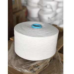 NE 10/1 21S/1 <span class=keywords><strong>d</strong></span>ệt nguyên liệu <span class=keywords><strong>d</strong></span>ệt kim tái chế mở cuối sợi 35% tái chế bông + 65% <span class=keywords><strong>polyester</strong></span> sợi/sock sợi - Product Image 2