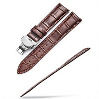 Bracelet de montre en cuir de luxe, kit d'outils pour montre vintage, bracelet de montre intelligent en cuir de vachette, bracelet en cuir véritable 12-24MM