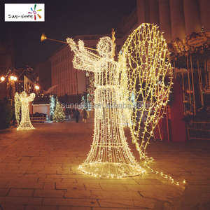 Vente de décorations de Noël d'extérieur, lumières de Noël d'extérieur, LED imperméables, anges lumineux - Product Image 1