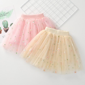 New Girls Little ricamo gonna ragazza Baby Floral Mesh Dance <span class=keywords><strong>Tutu</strong></span> - Product Image 3