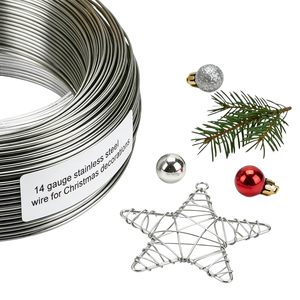 VoxSveldra 14 Gauge 304 Stainless Steel <b>Wire</b> 1.6mm Dia 65 Ft Rust Proof For <b>Garden</b> Trellis Plant Support - Product Image 6